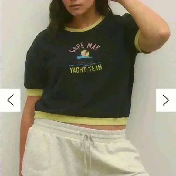 Daily Practice by Anthropologie Shrunken Vintage Tee. size L - Picture 3 of 4